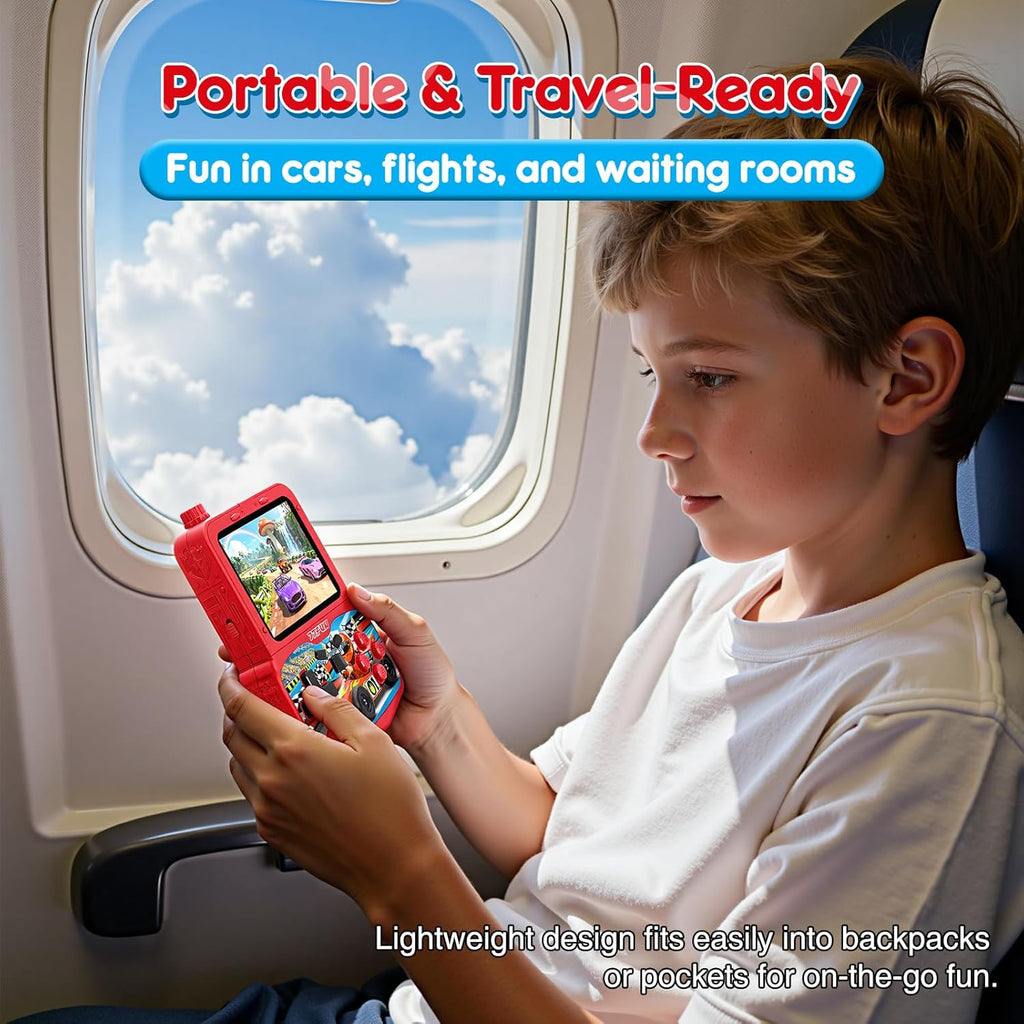 Kids Handheld Game Console with 220 Built-In Retro Games – 3.5” IPS Screen, Rechargeable Portable Gaming Toy