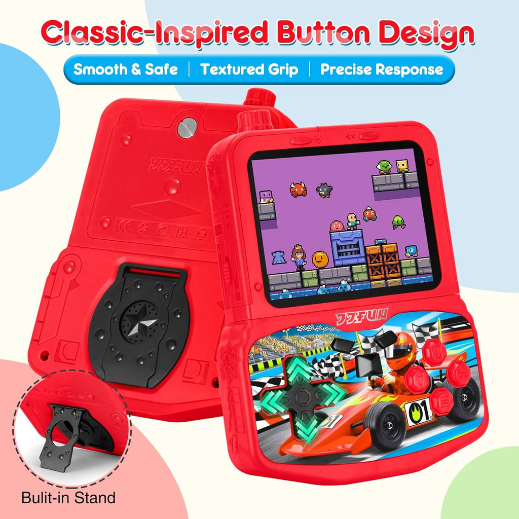 Kids Handheld Game Console with 220 Built-In Retro Games – 3.5” IPS Screen, Rechargeable Portable Gaming Toy