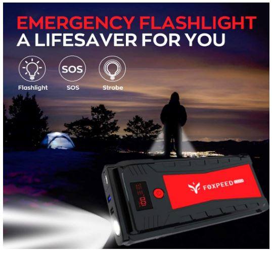 2500A Portable Car Battery Jump Starter – Compact Emergency Power Pack for Cars, SUVs & Trucks