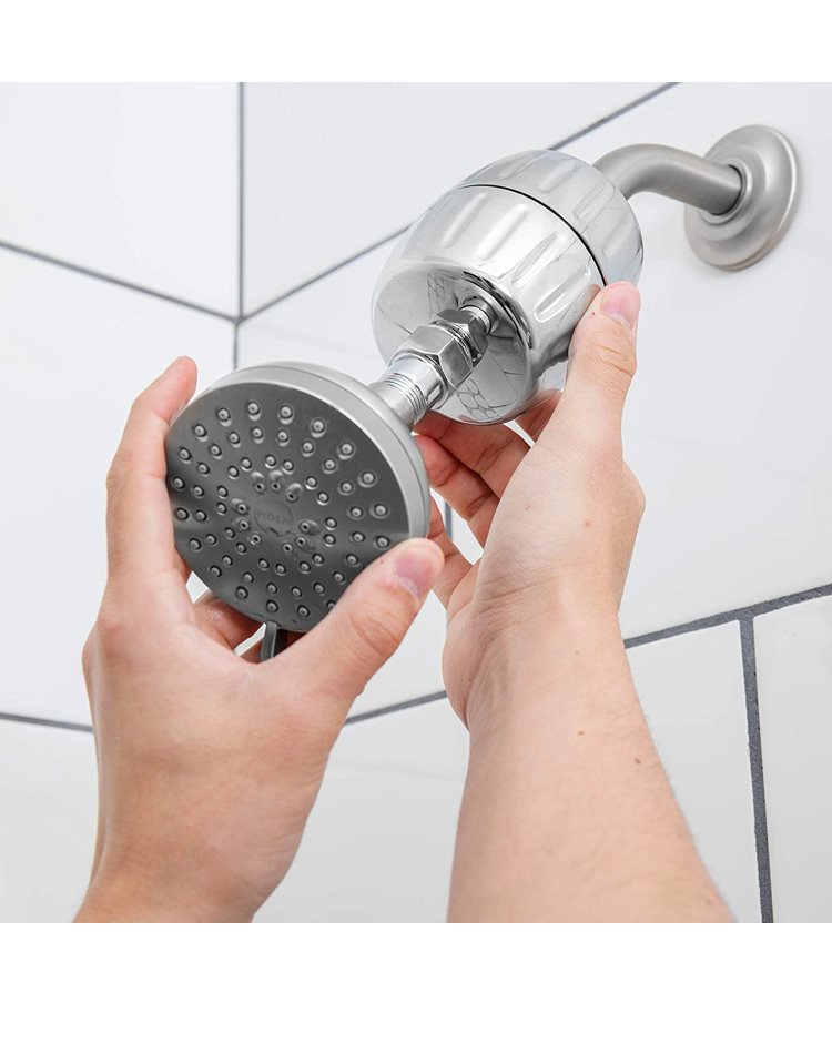 Heavy Duty High Output Shower Filter – Advanced 30x Multi-Stage Filter Media, Universal Fit